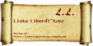 Liska Liberátusz névjegykártya